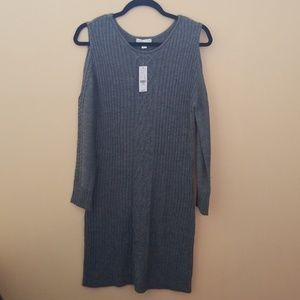 Cold Shoulder Sweater Dress